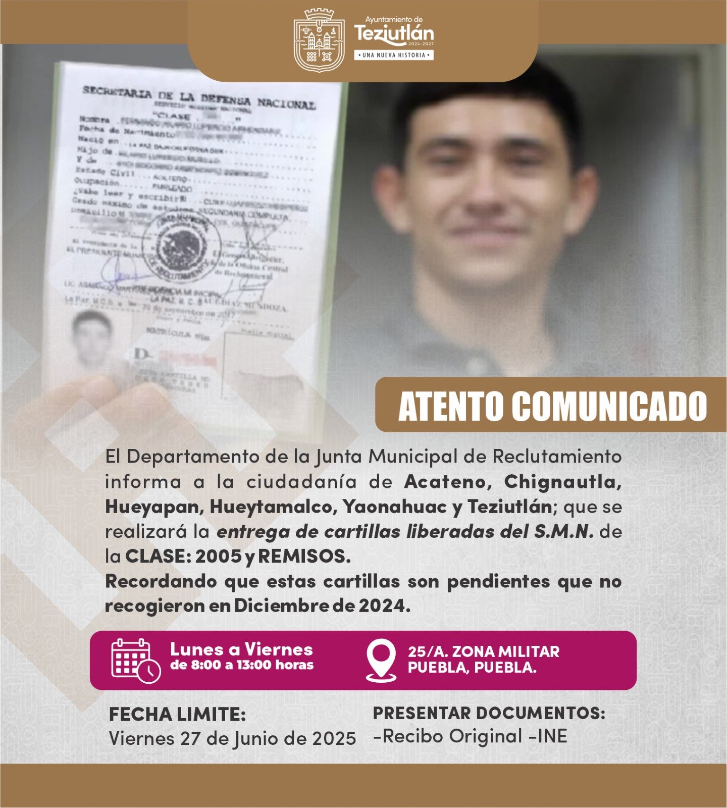 Atento comunicado