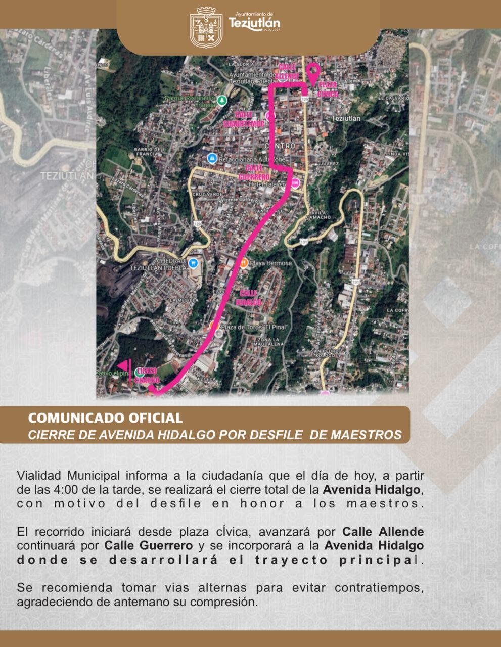 Comunicado oficial