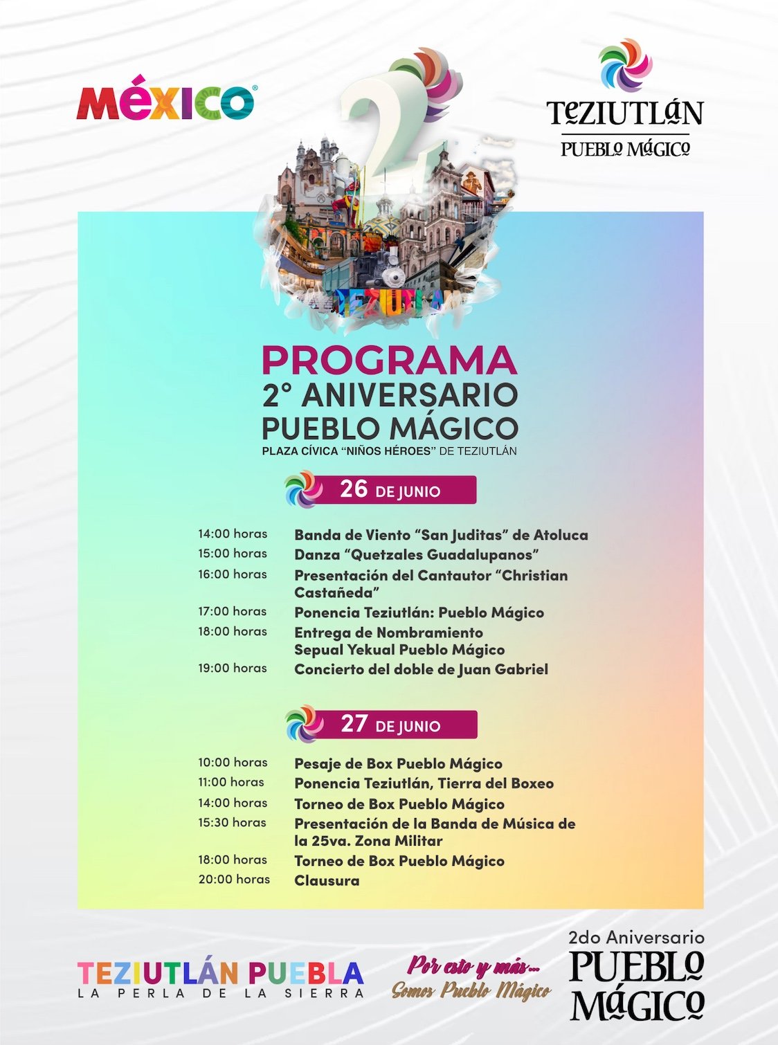 Teziutlán celebra el segundo aniversario del nombramiento de Pueblo Mágico, Karla Martínez