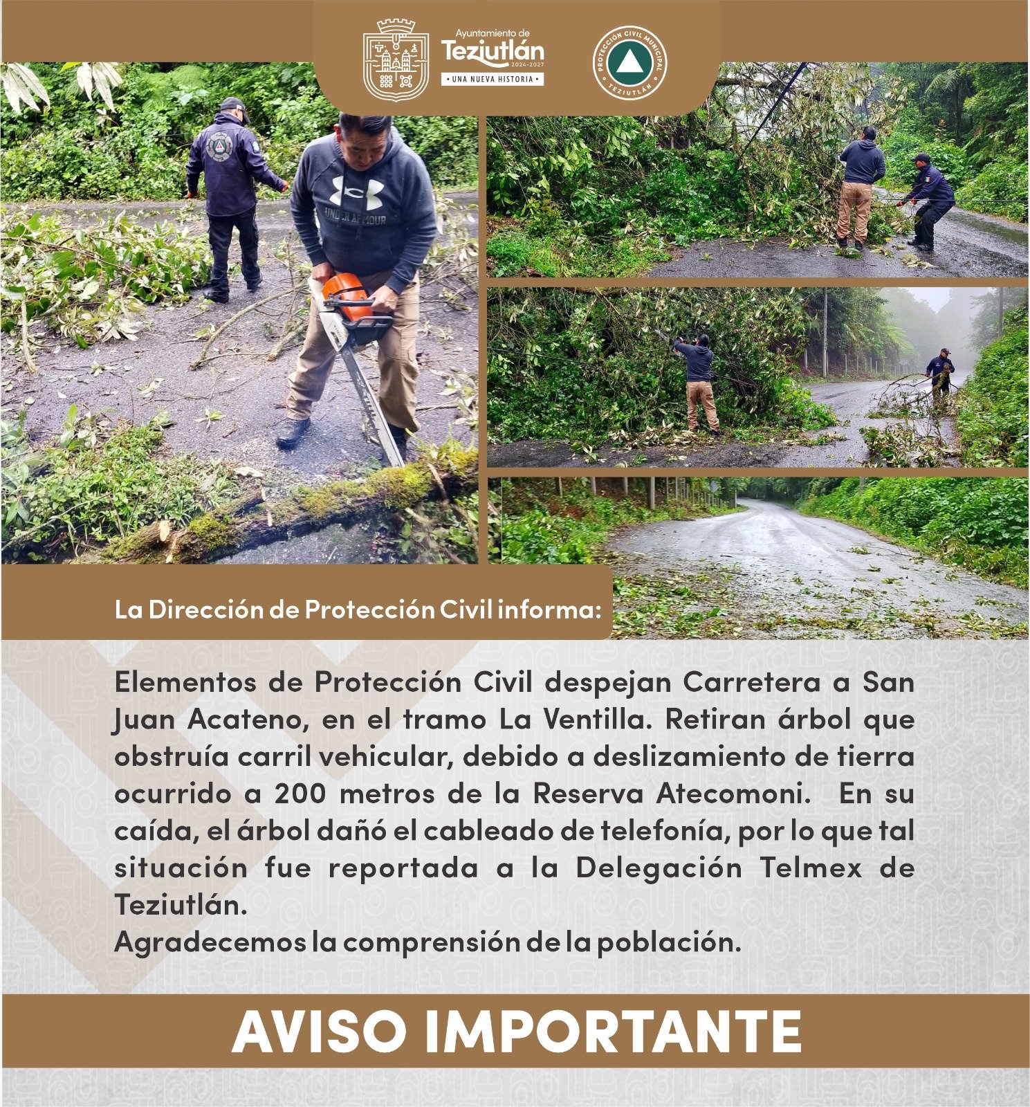 Aviso importante
